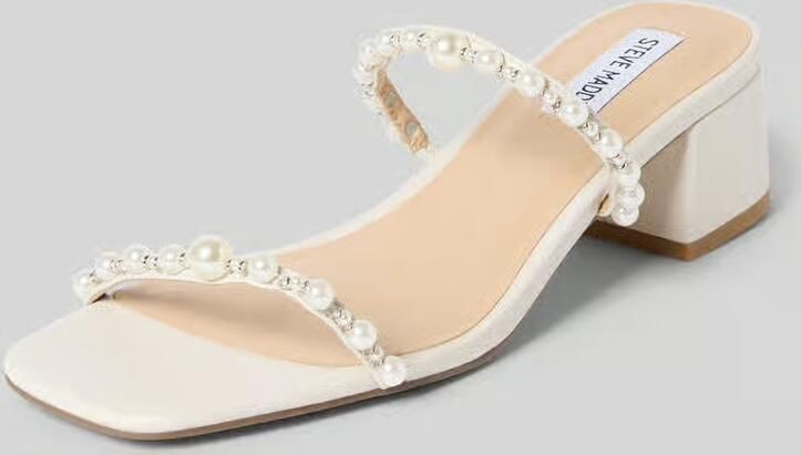 Steve Madden Instapper van echt leer met siersteentjes model 'Genessa'