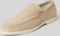 Steve Madden Loafers van leer model 'Mayne' - Beige
