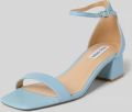 Steve Madden Sandaaltje van leer met blokhak model 'Gena' - Lichtblauw