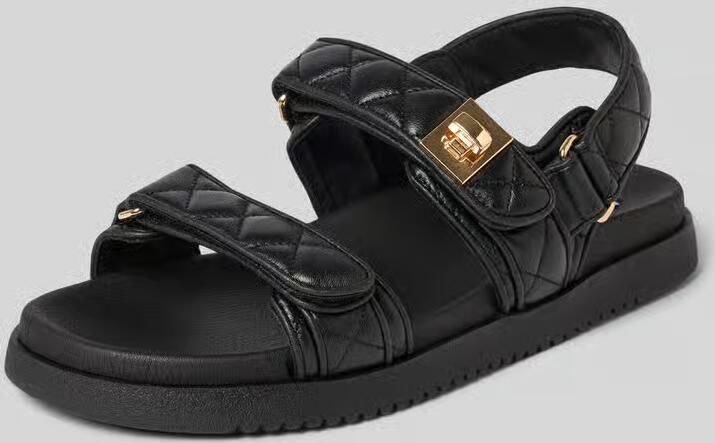 Steve Madden Sandaaltjes van leer met doorgestikte naden model 'Mona'