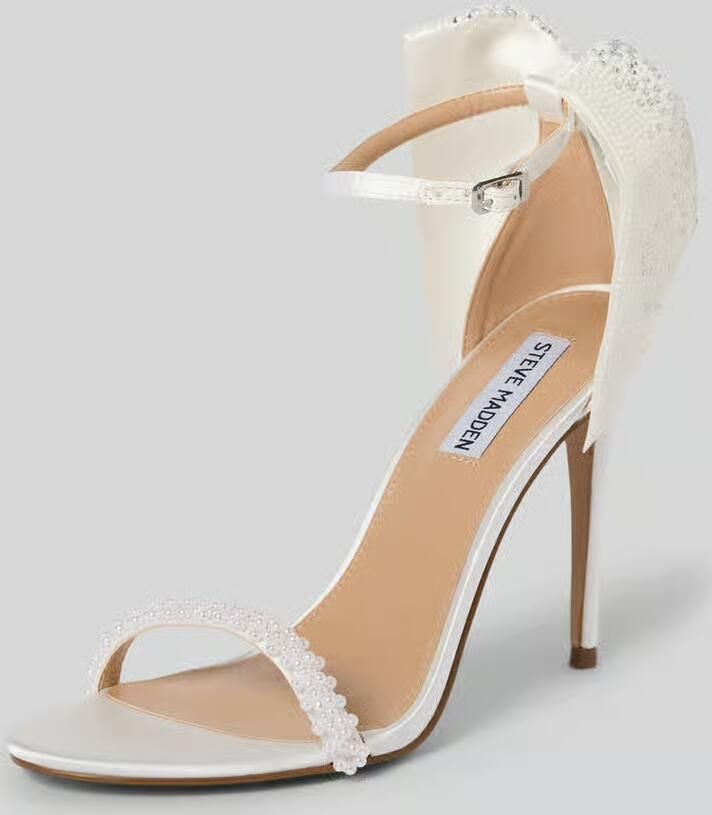 STEVE MADDEN Sandalen met riem 'Bellarosa' crème zilver parelwit - Foto 7