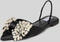 Steve Madden Instappers met siersteentjes model 'Sloane' - Zwart