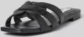 Steve Madden Slippers in effen design model 'VCAY' - Zwart