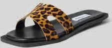 Steve Madden Slippers van echt leer met all-over dierenprint model 'Sofia'