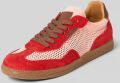 Steve Madden Sneaker van leer met veters model 'Estella' - Rood