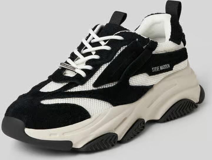 Steve Madden Sneakers van mix van leer en textiel model 'Possess-H2'