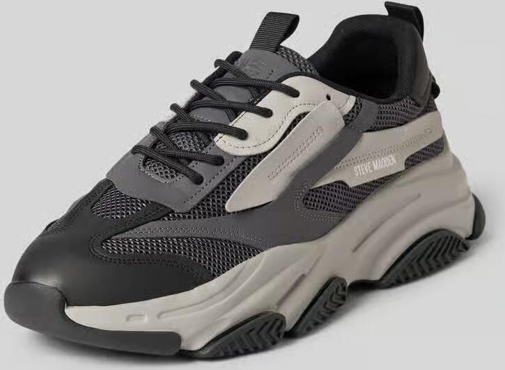 Steve Madden Sneakers van runder nappa met plateauzool