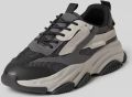 Steve Madden Sneakers van runder nappa met plateauzool - Middengrijs