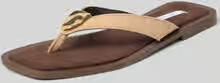 Steve Madden Teenslippers van leer met blokhak model 'MEIRA'
