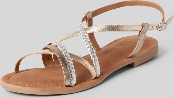 tamaris Leren sandalen met blokhak