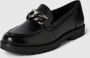 Tamaris Zwarte Leren Gesloten Loafers Black Dames - Thumbnail 4