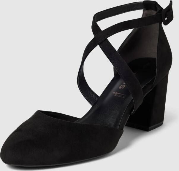 Tamaris Gesppumps avendschoen feestelijke schoen blokhak met verstelbare band - Foto 10