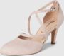 Tamaris Roze Suede Pump met 8cm Hak Pink Dames - Thumbnail 2