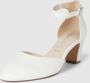Tamaris leren pumps 1-22401-42 117 dames damesschoenen M2240142 White Leather - Thumbnail 4