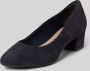 Tamaris Pumps van leer met blokhak - Thumbnail 2