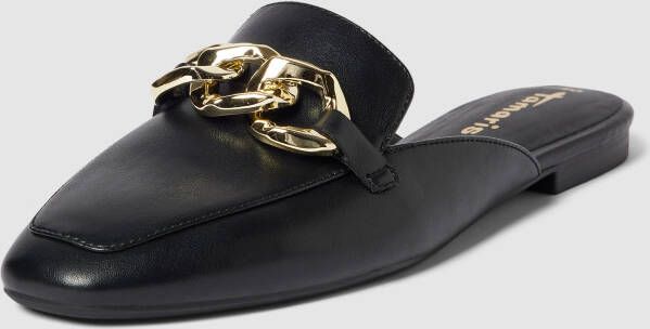 Tamaris Zwarte Trendy Aansteker Dames Met Gouden Buckle - Foto 3