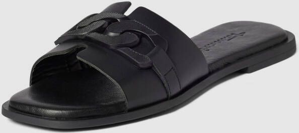 Tamaris Dames Slippers 1-1-27238-38 Zwart Leer - Foto 7