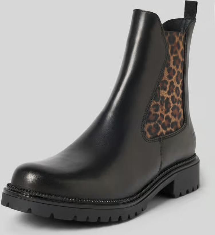 Tamaris Chelsea boots 'Schnürstiefel Damen 1-25427-41 090 Echtleder in schwarz' zwart - Foto 19