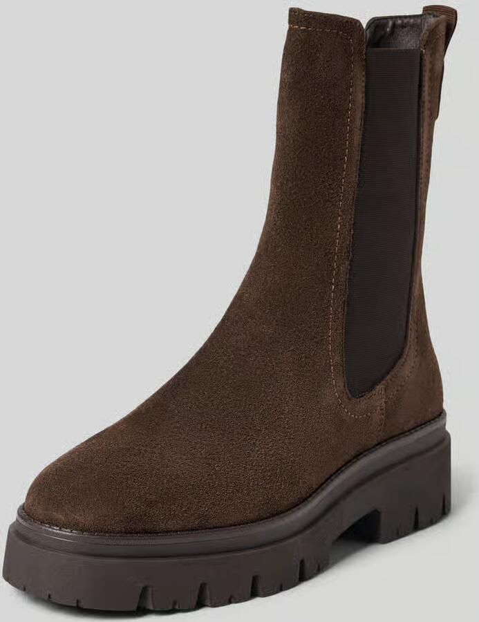 Tamaris chelsea boots van echt rundleer
