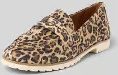 Tamaris Instappers met dierenprint