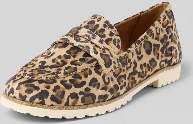 Tamaris Instappers met dierenprint