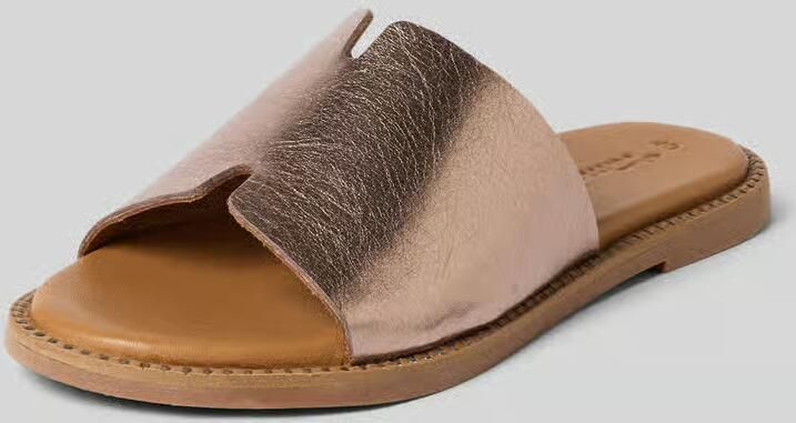 Tamaris leren muiltje 1-27135-42 915 damesschoenen slip-on M2713542 metallic - Foto 8