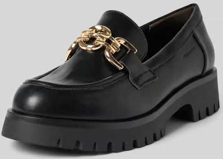 Tamaris damesslipschoen 1-24759-45 007 damessloaferschoenen M2475945 zwart - Foto 5