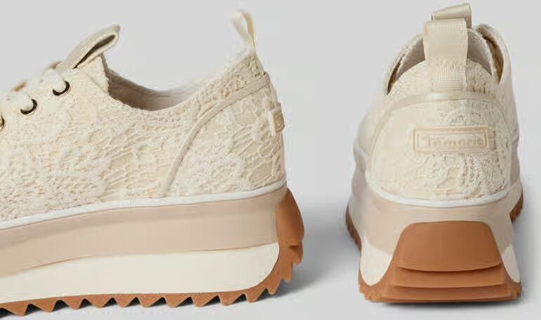 Tamaris Lage sneakers met ajourtricotlook - Foto 2