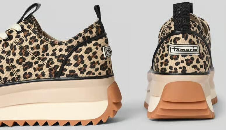 Tamaris low top sneakers met plateauzool - Foto 2