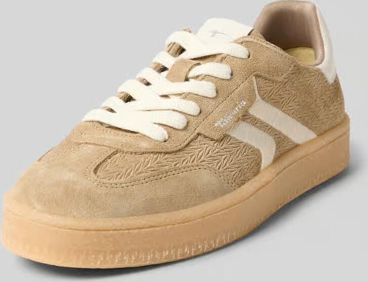 Tamaris Lage sneakers van een mix van runderleer en textiel - Foto 13