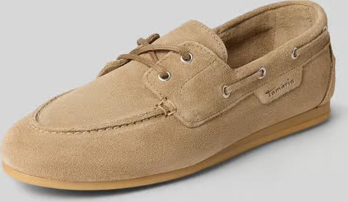 Tamaris dames leren mocassin 1-23602-44-341 instapschoen voor dames Beige - Foto 12