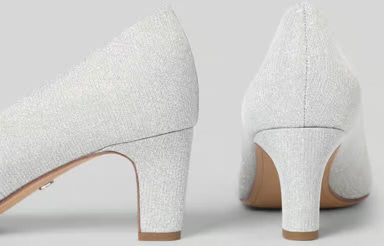 Tamaris damespumps 1-22418-41-9A9 Vrouwenschoenen veganistisch Textiel zilver - Foto 5