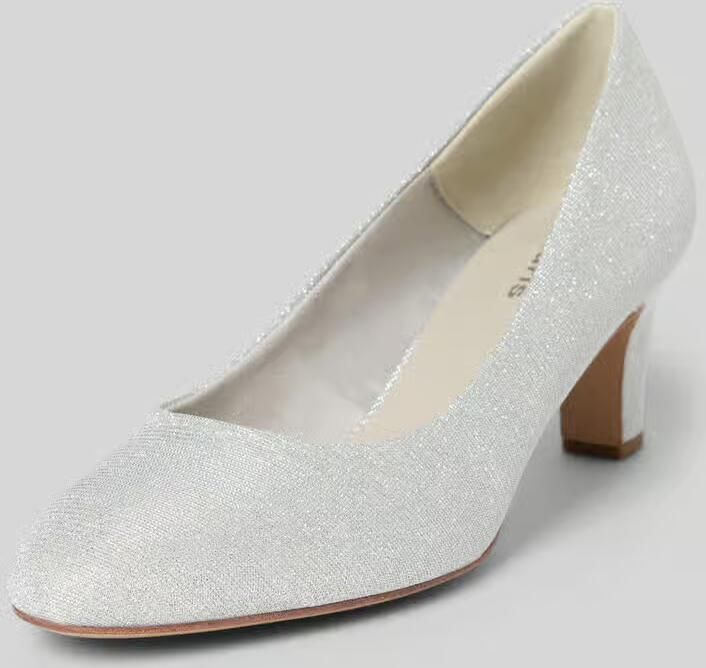 Tamaris damespumps 1-22418-41-9A9 Vrouwenschoenen veganistisch Textiel zilver - Foto 6