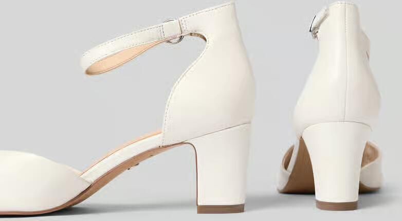Tamaris leren pumps 1-22401-42 117 dames damesschoenen M2240142 White Leather - Foto 6