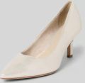 Tamaris Pumps van echt leer - Zilver
