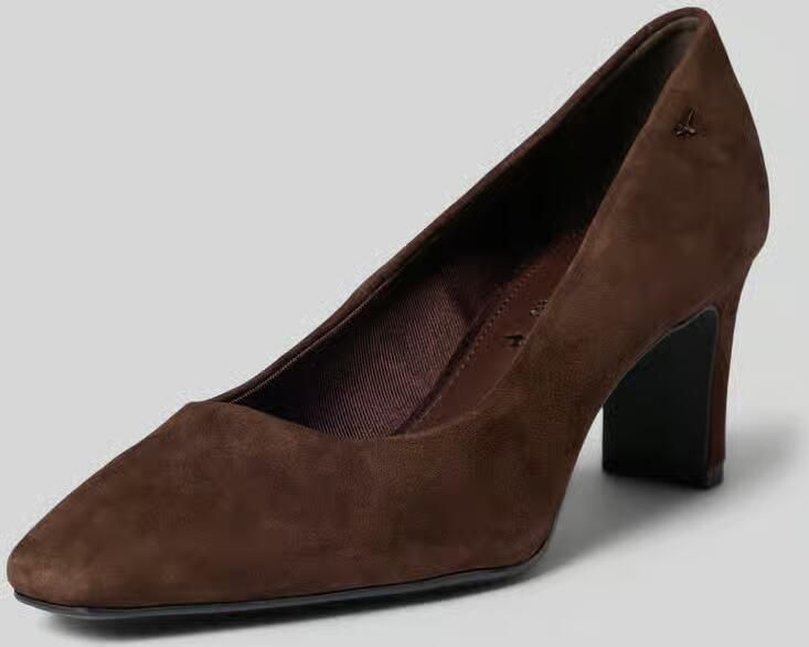 Tamaris 1-22455-47 Mocca Lederen pump met hak - Foto 11