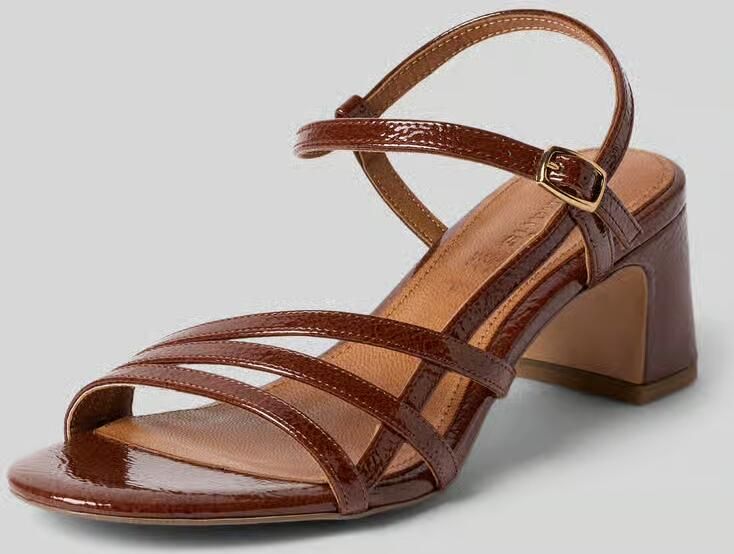 Tamaris Sandaaltjes van mix van leer en textiel
