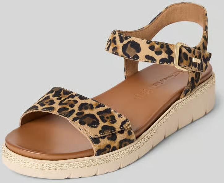 Tamaris Leren sandalen met klittenbandsluiting - Foto 5
