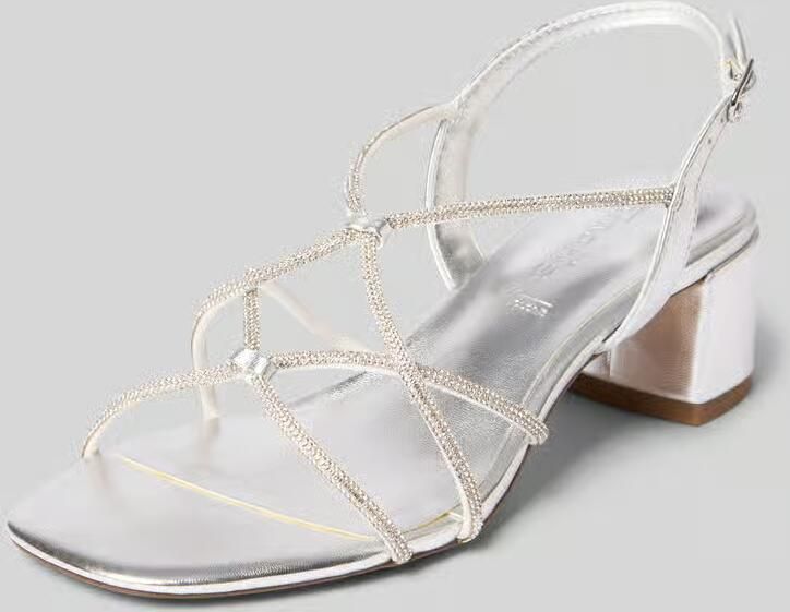Tamaris Glitter Vegan Hoge Hak Sandalen Gray Dames - Foto 6