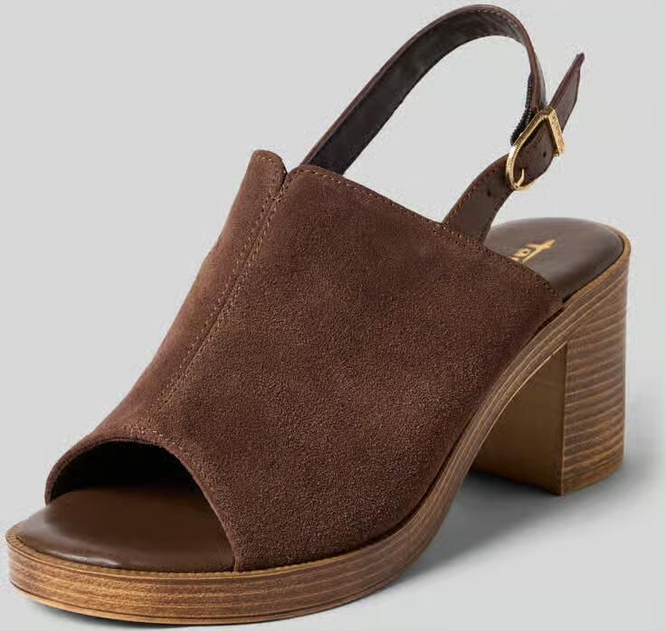 Tamaris sandalen van echt leer
