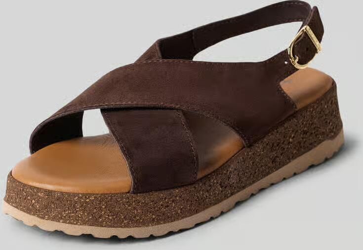Tamaris Sandalen van echt leer model 'CHUNKY SUEDE SANDALE'