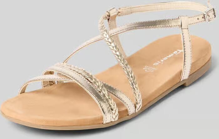 Tamaris sandalen van echt rundleer