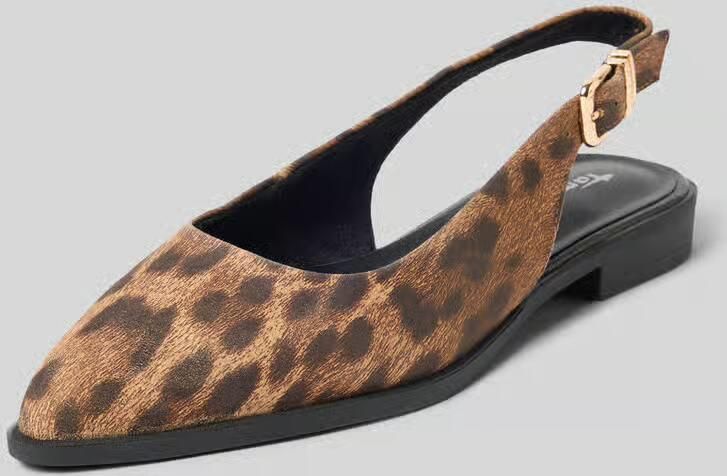 Tamaris Slingbacks van echt suède