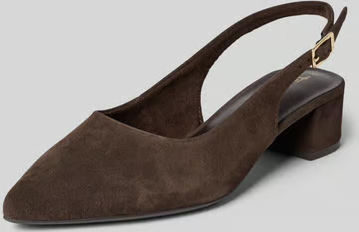 Tamaris Slingbacks van echt suède