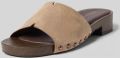 Tamaris Slippers met binnenzool van leer - Bruin