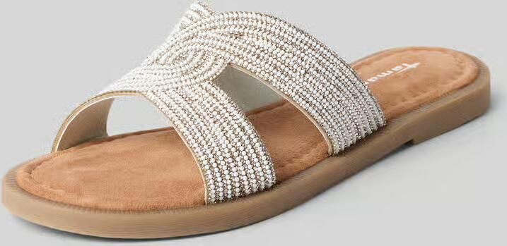 Tamaris Slippers van echt leer