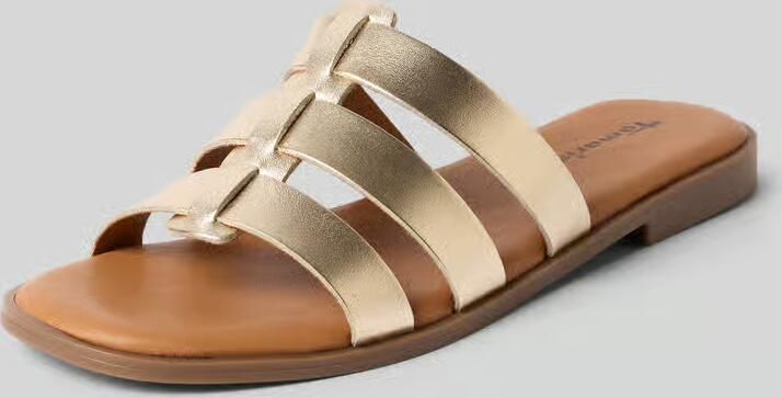 Tamaris Slippers van echt leer