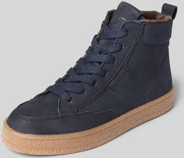 Tamaris dames leren enkellaarsjes 1-25203-45-805 Laarzen Leren gevoerd Blauw - Foto 4