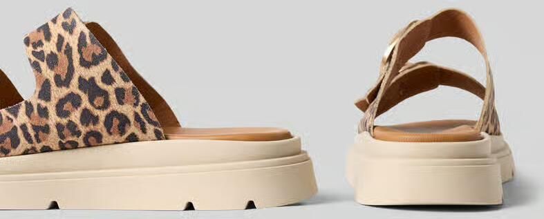 Tamaris Leopard Slippers bruin Leer Dames - Foto 12