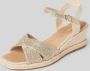 Tamaris Slippers plateau zomerschoen pantoffels in monochrome look - Thumbnail 6